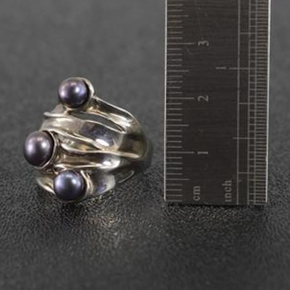 Hagit Gorali Sterling Silver & Pearl Ring